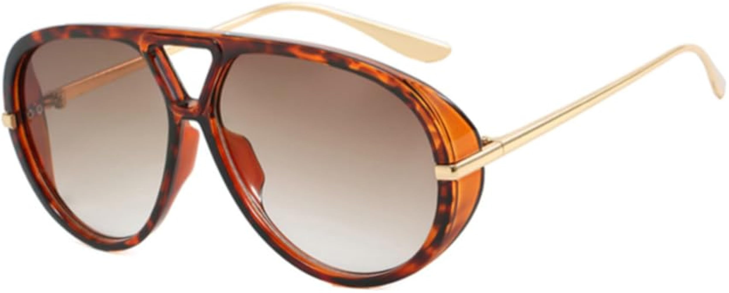 ENTHYI Oversized Aviator Sunglasses for Women Men 70s Trendy Large Big Protection Designer Retro ... | Amazon (US)