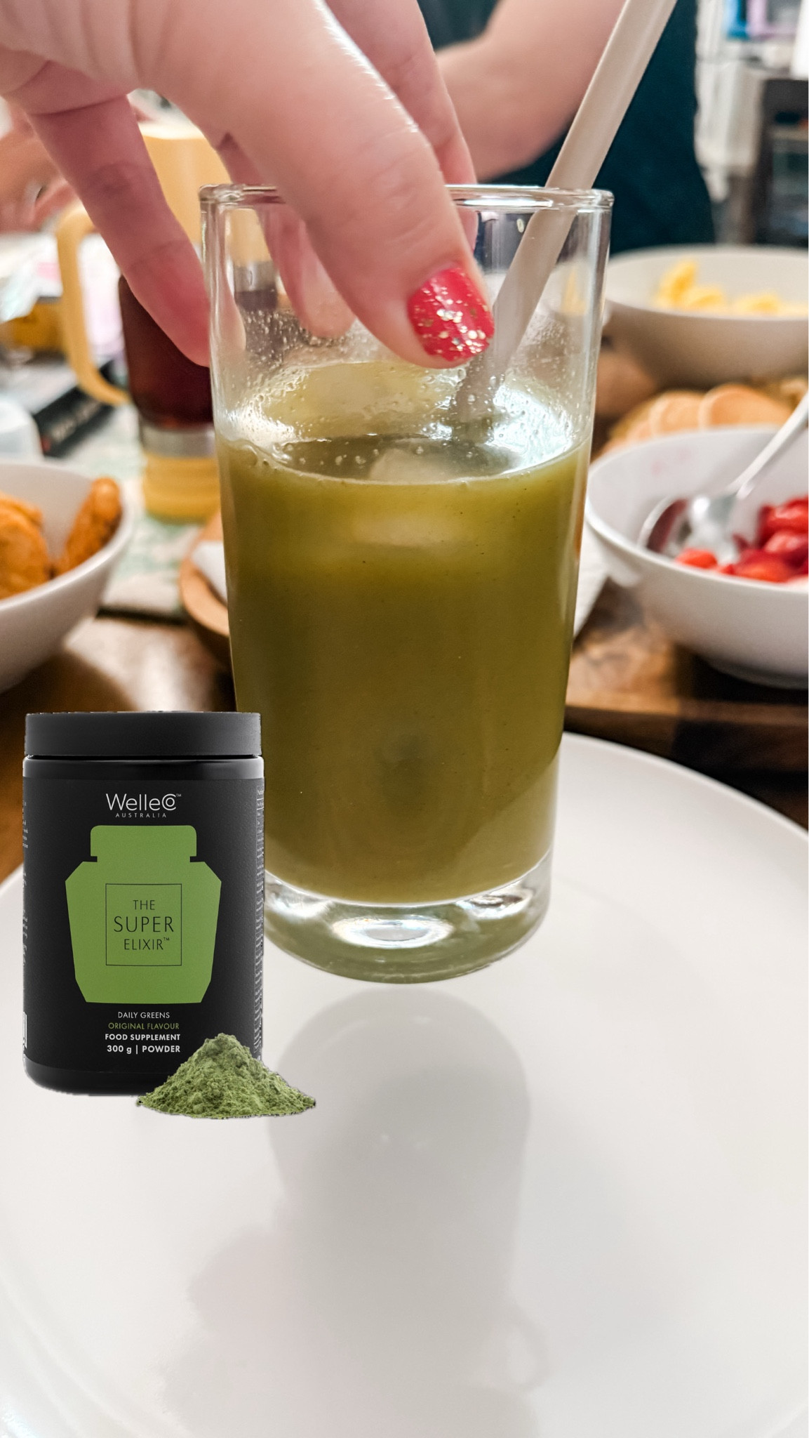 If you've been following along on Instagram, you probably saw the reel of me and the kids mixing up my daily greens this month. I genuinely didn't expect to love these as much as I do. As someone who is very picky about greens powders (if it tastes too healthy, I'm out 😂), the Pineapple & Lime flavor mixed into orange juice has been surprisingly easy to drink. I've been adding it to my breakfast or lunch routine and have noticed feeling more energized and clear-headed. Whether it's perimenopause, mom life, or just life in general, I'll take all the support I can get for brain fog and low energy these days!

USE CODE SIMPLEMODESTMOM15 FOR 15% OFF

#LTKmomlife #LTKselfcare #LTKmorningroutine