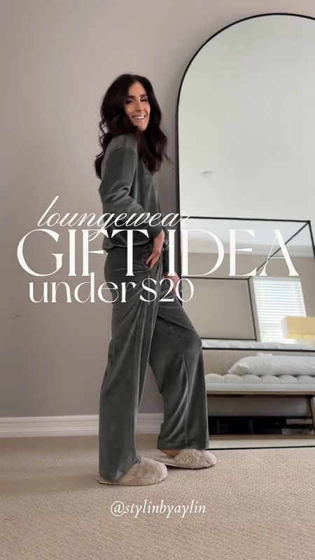 Loungewear gift idea under $20 + this three piece set would be a perfect gift for the holidays! I'm just shy of 5-7" wearing the size small.

#StylinbyAylin 

#LTKfindsunder50 #LTKhome #LTKstyletip