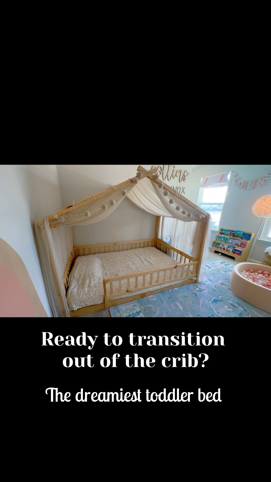 Creating the coziest little sleep space with this floor bed + airy canopy moment. The Etsy drapes complete it✨

#toddlerbed #biggirlroom #housebed #toddlerroom #biggirlroom #floorbed #etsy

#LTKmomlife #LTKBaby #LTKKids