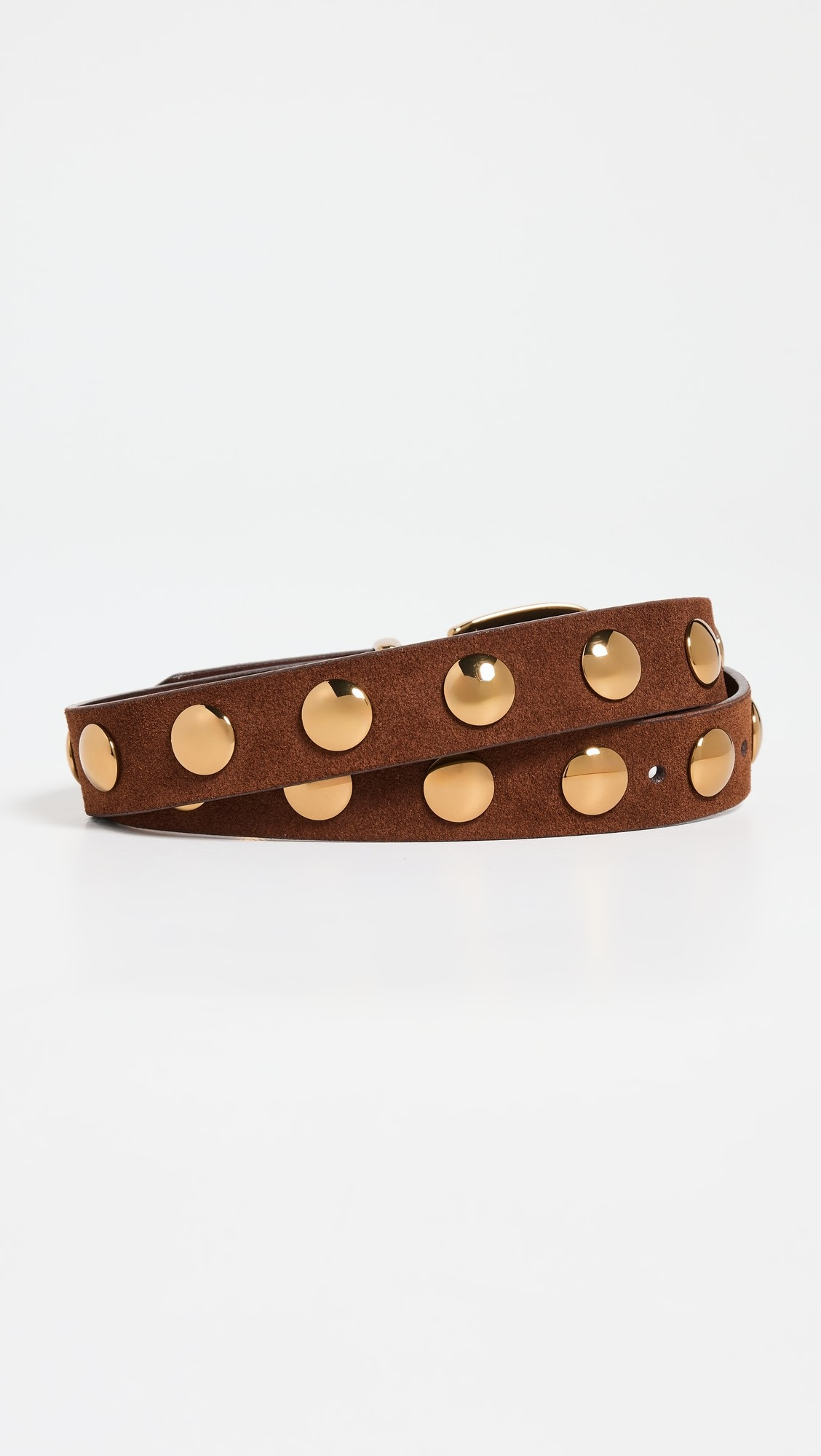 Studded Western Belt In Suede | Shopbop