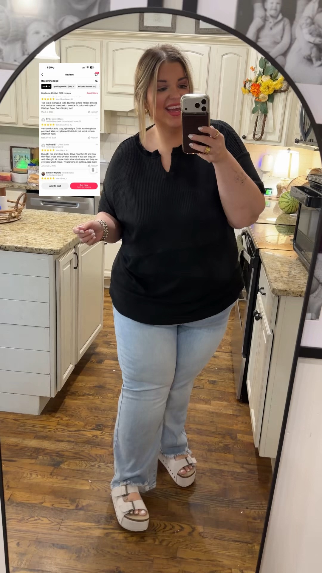 A lightweight, plus size friendly top! This makes outfits easy!

#LTKPlusSize