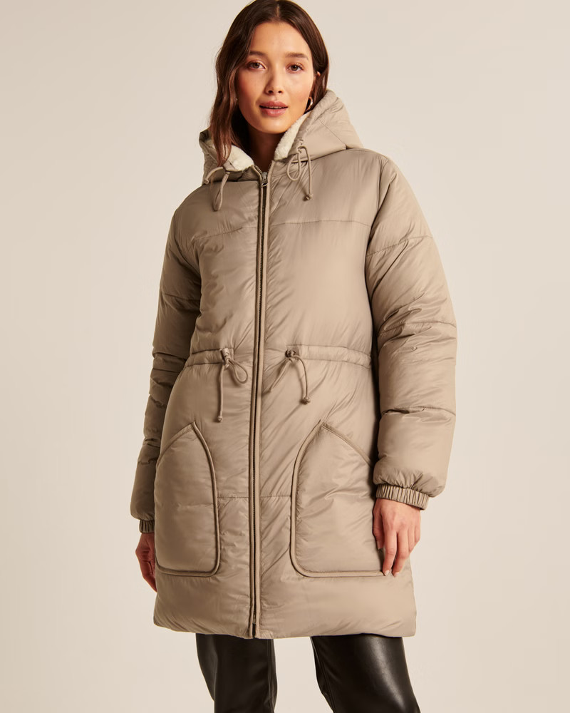 Women's A&F Air Cloud Puffer Parka | Women's Coats & Jackets | Abercrombie.com | Abercrombie & Fitch (US)