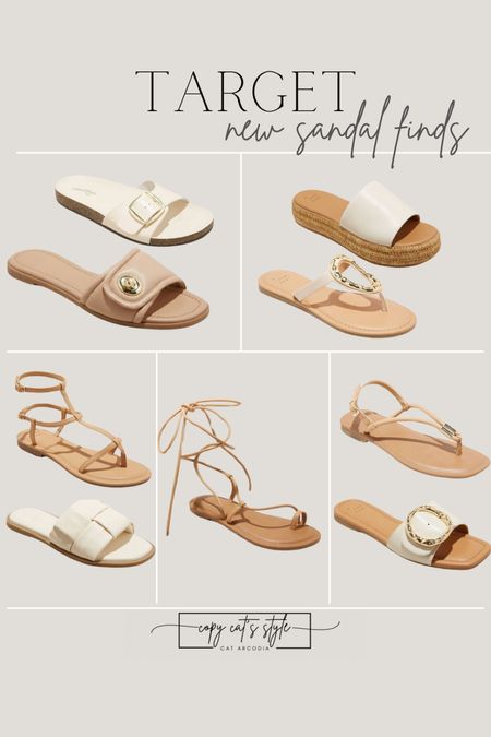 Target New Sandals, summer sandals, neutral spring sandals, lace up shoes, white sandals

#LTKstyletip #LTKfindsunder50 #LTKshoecrush