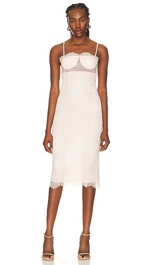 Rosa Midi Dress in Blush Pink | Revolve Clothing (Global)