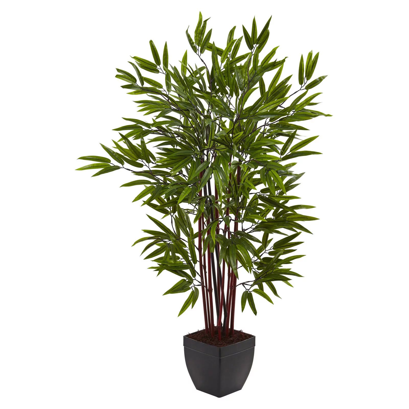 Nearly Natural Bamboo Silk Tree with Planter | Walmart (US)