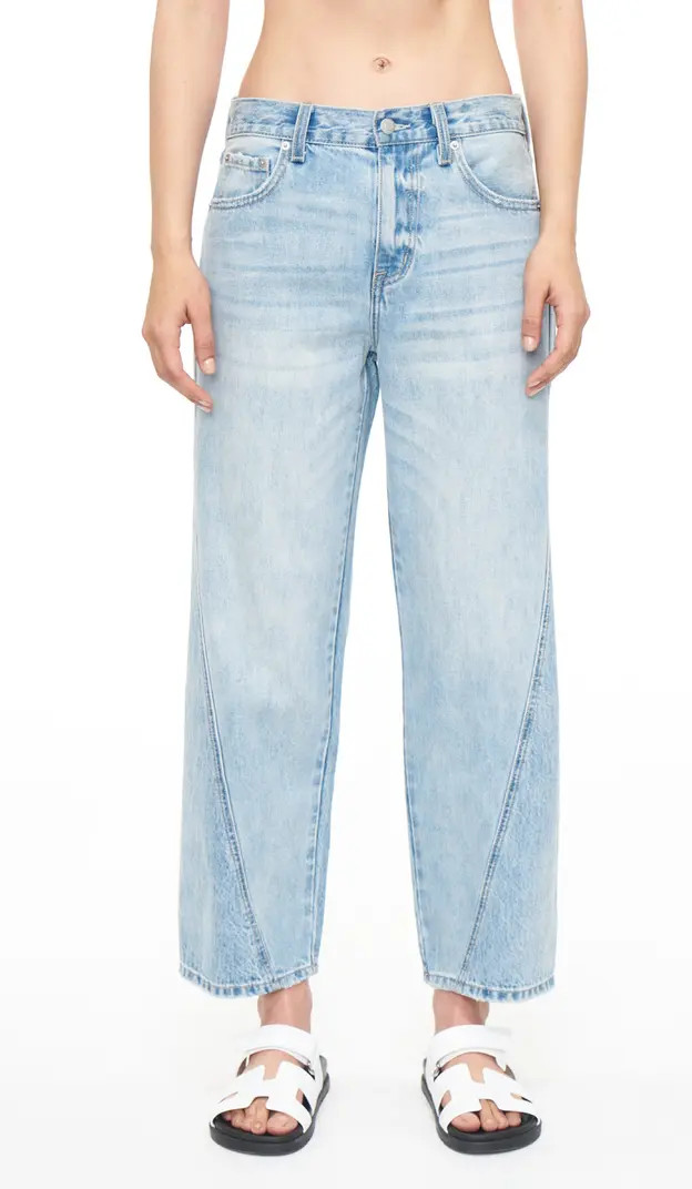 Bobbie Twisted Seam Ankle Wide Leg Jeans | Nordstrom