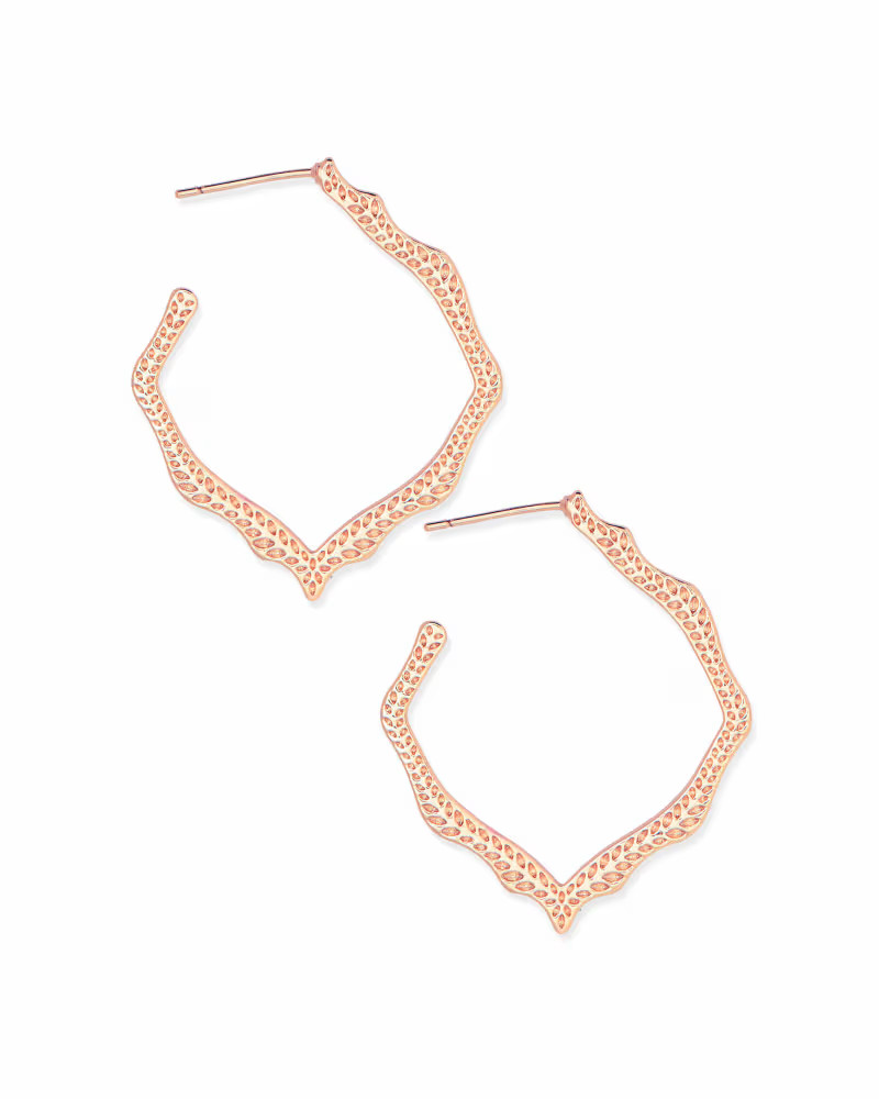 Miku Hoop Earrings in Rose Gold | Kendra Scott