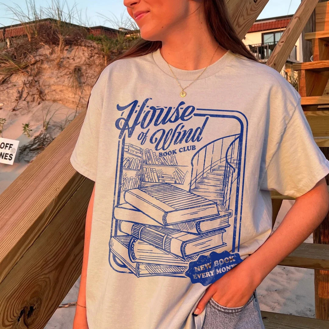 ACOTAR House of Wind Book Club Shirt Night Court Velaris House of Wind Library SJM Licensed Merch... | Etsy (US)