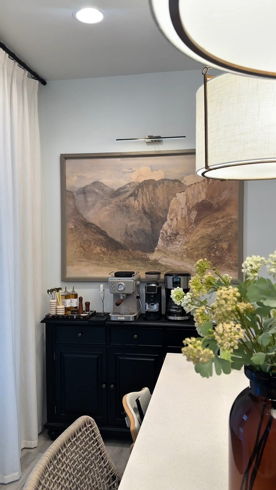 You begin to realize how much you spend on coffee every month ☕️ so you finally build a coffee bar at home. Decorating my cozy coffee station + making mornings easier (and cheaper).

Coffee Bar | Coffee | Coffee Bar Decor

#homecoffee #coffeebar #momlife #kitchendecor #coffeebardecor 

#LTKHome