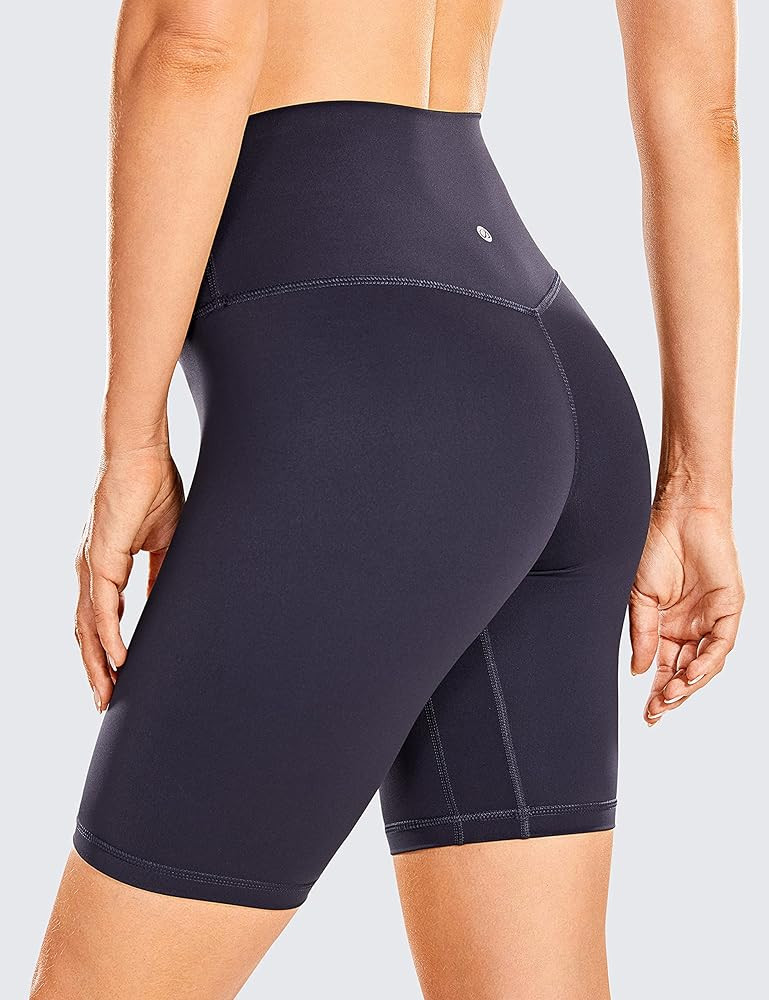 CRZ YOGA Women's Naked Feeling Yoga Shorts - 8" / 10" High Waisted Athletic Shorts Fitness Workou... | Amazon (US)