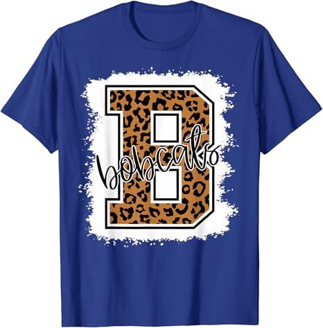 Bobcats School Sports Fan Team Spirit T-Shirt | Amazon (US)