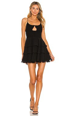 Michael Costello x REVOLE Ariana Mini Dress in Black from Revolve.com | Revolve Clothing (Global)
