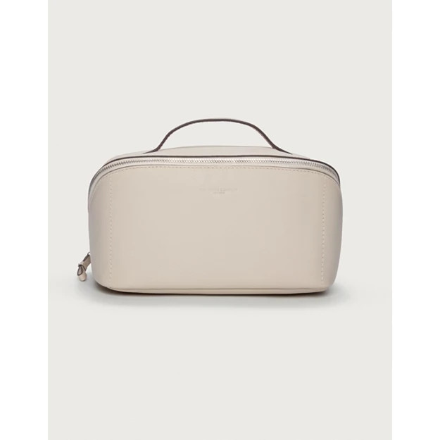 Saffiano Leather Fold Out Make Up Case | The White Company UK & ROW