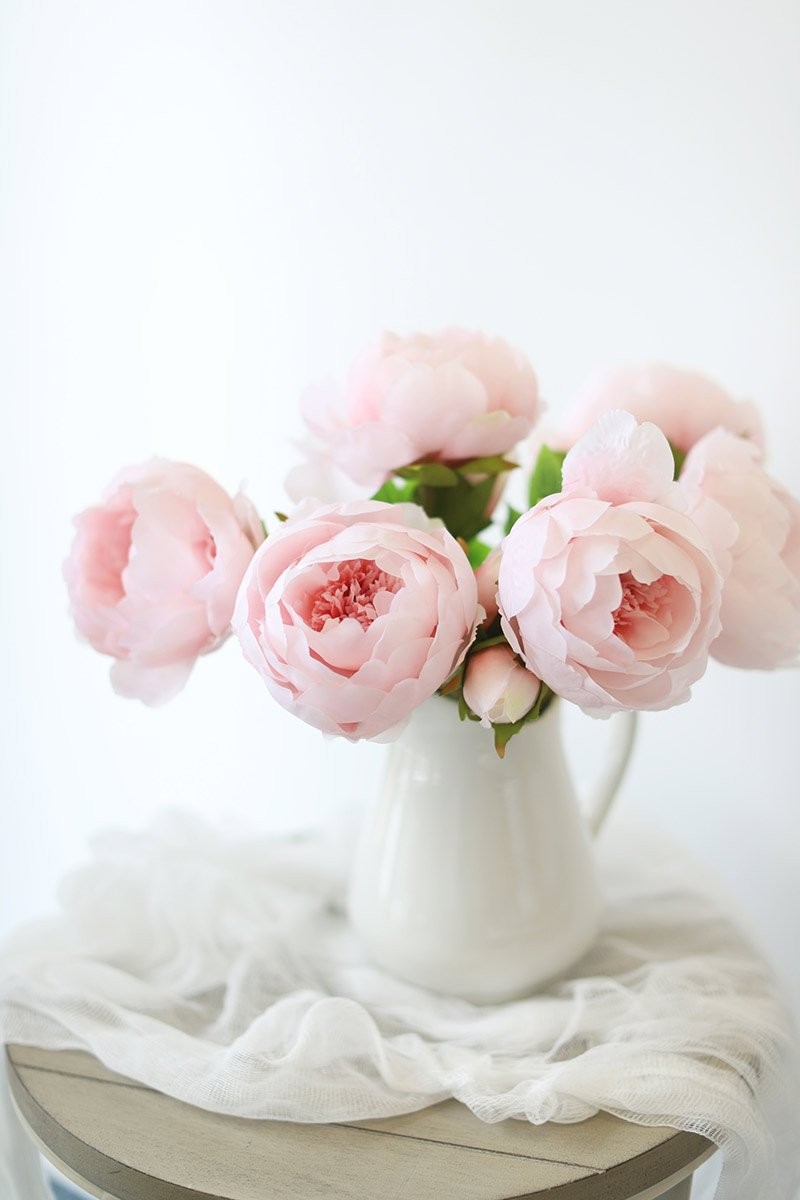 Silk Peony in Light Pink - 24" Tall | Afloral (US)