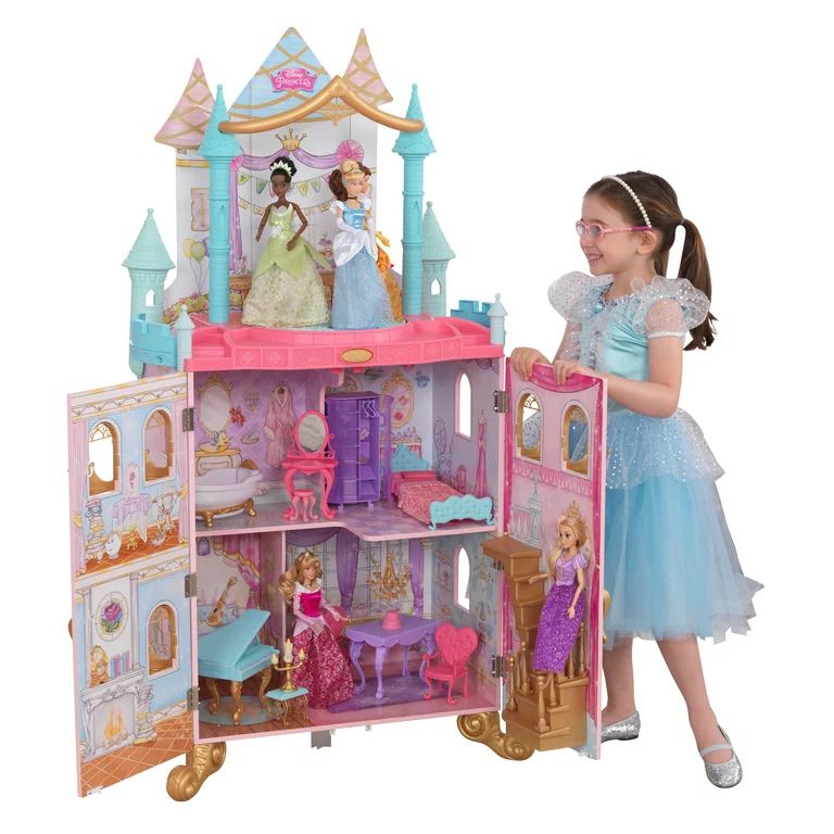 Disney Princess Dance & Dream Dollhouse By Kidkraft with 20 Accessories Included | Walmart (US)