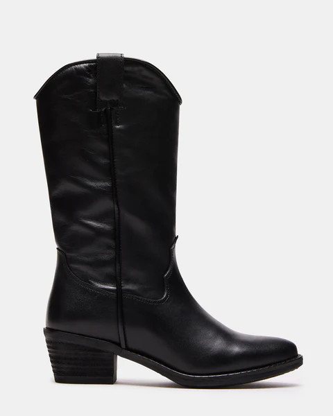 HANNAH BLACK LEATHER | Steve Madden (US)