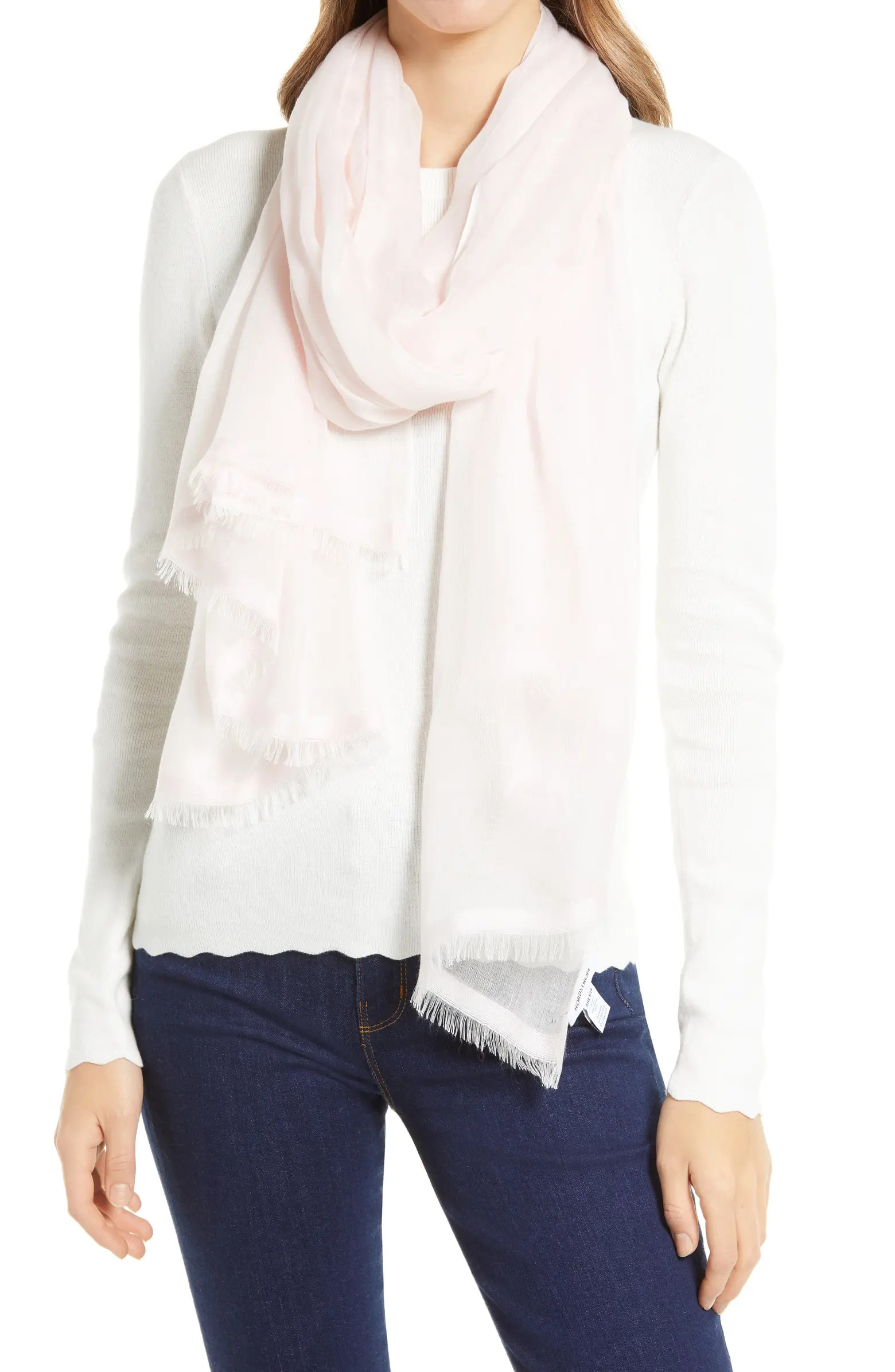Modal & Silk Stripe Scarf | Nordstrom