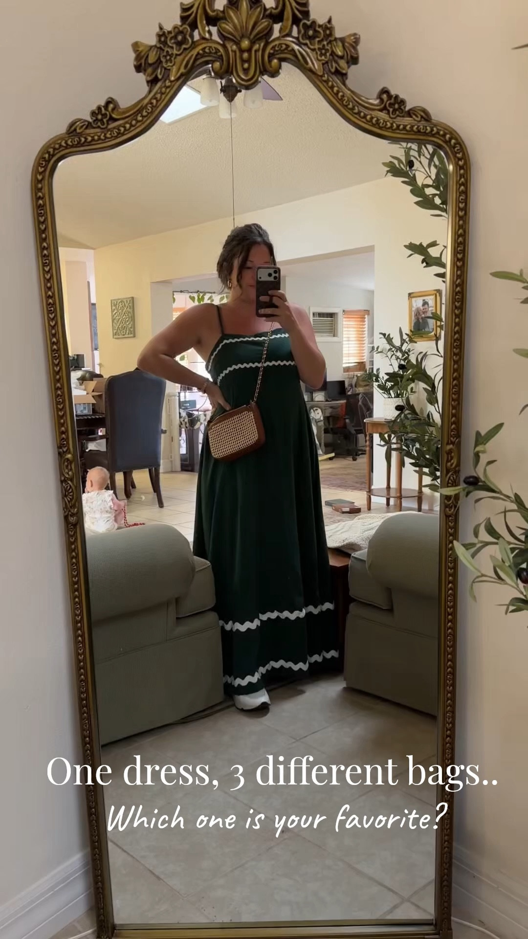 My new favorite bags for this spring. I love bags that I can both use as a crossbody and hold by hand, they are so cute and multifunctional. Which one of these looks best with the green dress?

#LTKgrwm #LTKMidsize #LTKootd