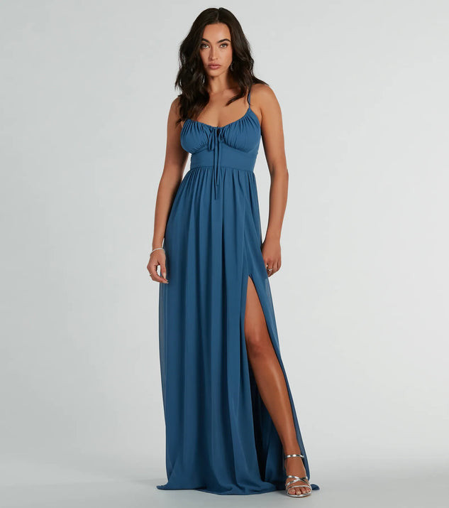 Raya Formal Chiffon A-Line Long Dress | Windsor Stores