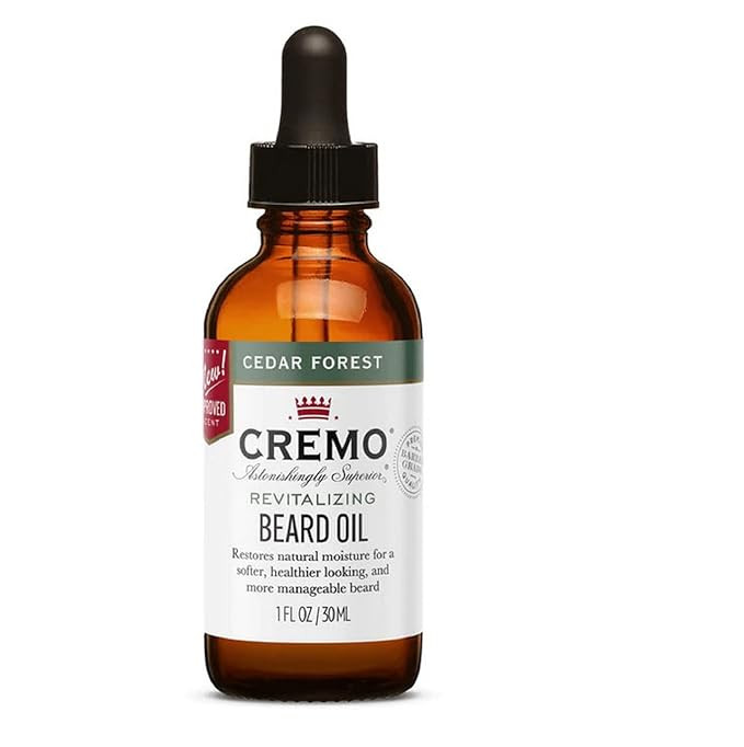 Cremo Beard Oil, Revitalizing Cedar Forest, 1 fl oz - Restore Natural Moisture and Soften Your Be... | Amazon (US)