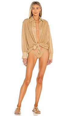 Oseree Lumiere Shirt in Gold from Revolve.com | Revolve Clothing (Global)