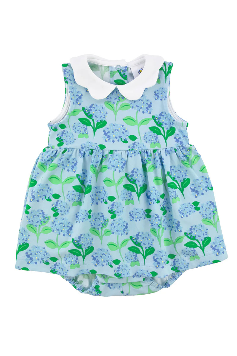 Hydrangea Print Knit Romper | Florence Eiseman