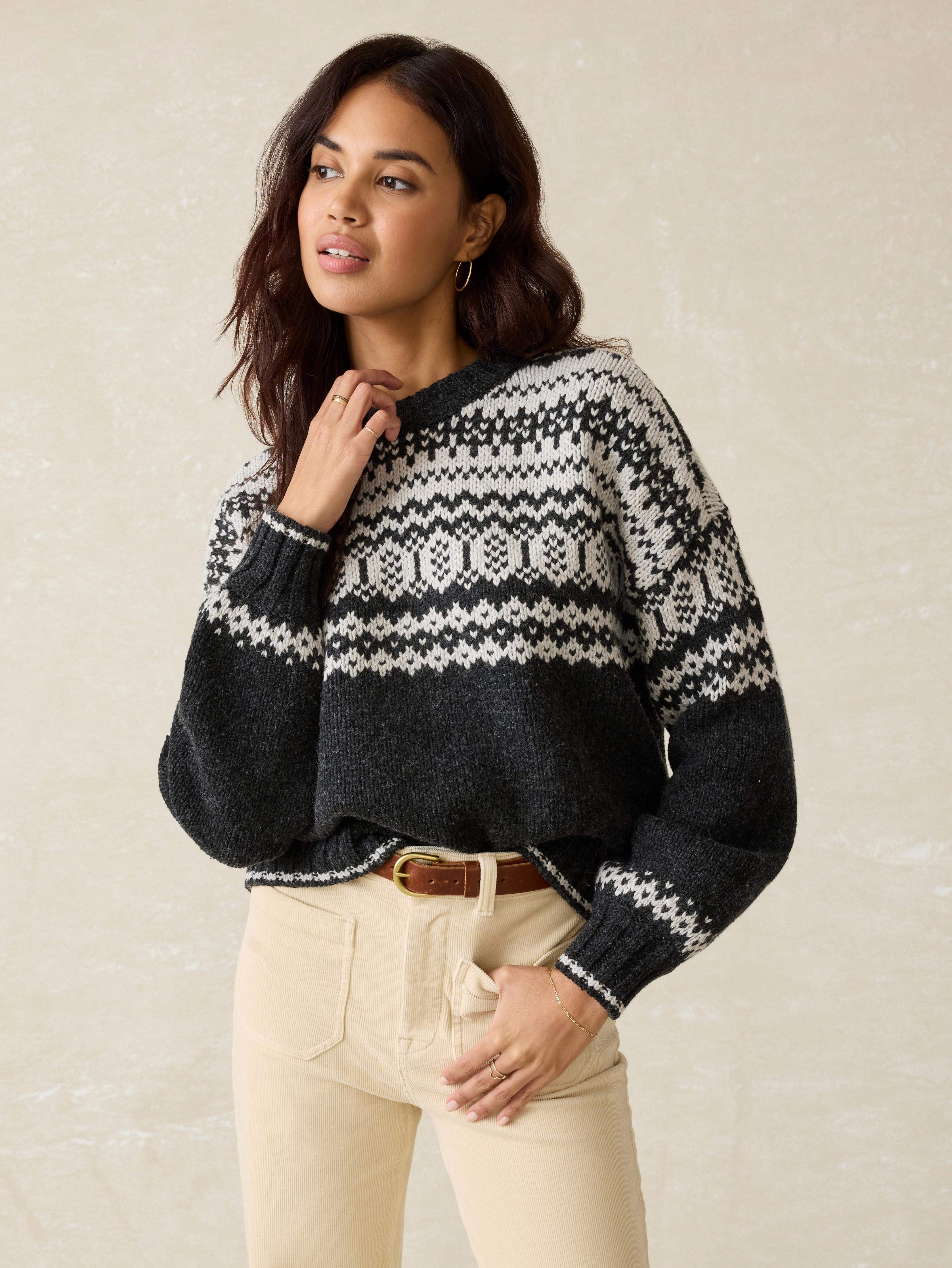 Willow Creek Sweater - Grey Valley Fairisle | Faherty