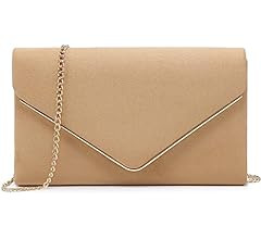 Dasein Women Faux Suede Evening Clutch Bags Formal Party Clutches Wedding Purses Cocktail Prom Cl... | Amazon (US)