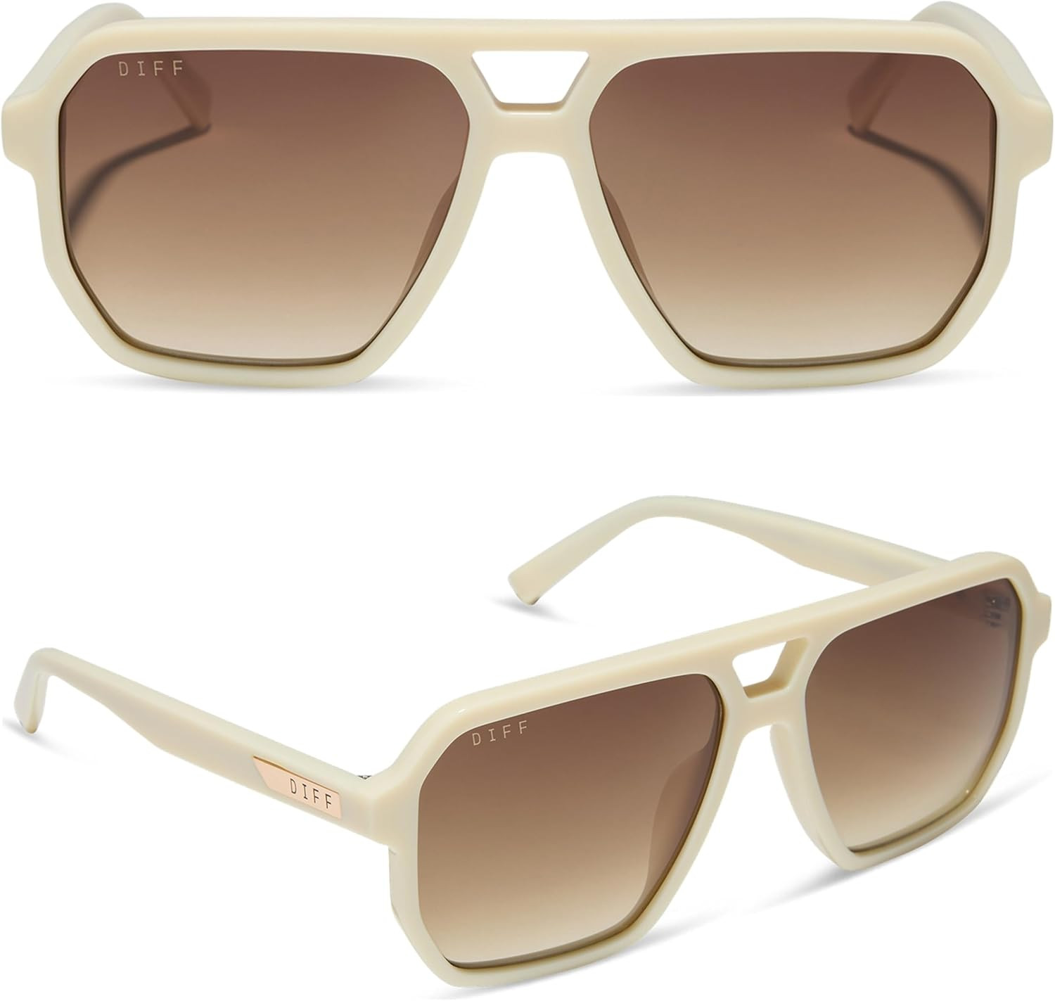 DIFF Cameron Navigator Sunglasses for Women | 100% UV Polarized Protection | Solid Frames | Amazon (US)