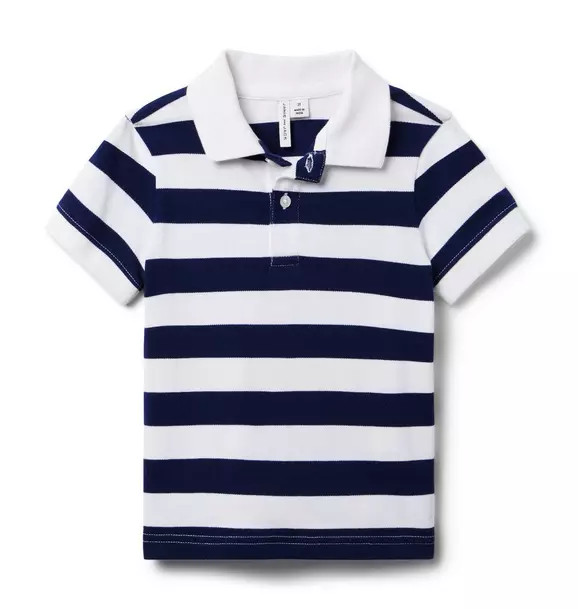 The Classic Striped Pique Polo | Janie and Jack