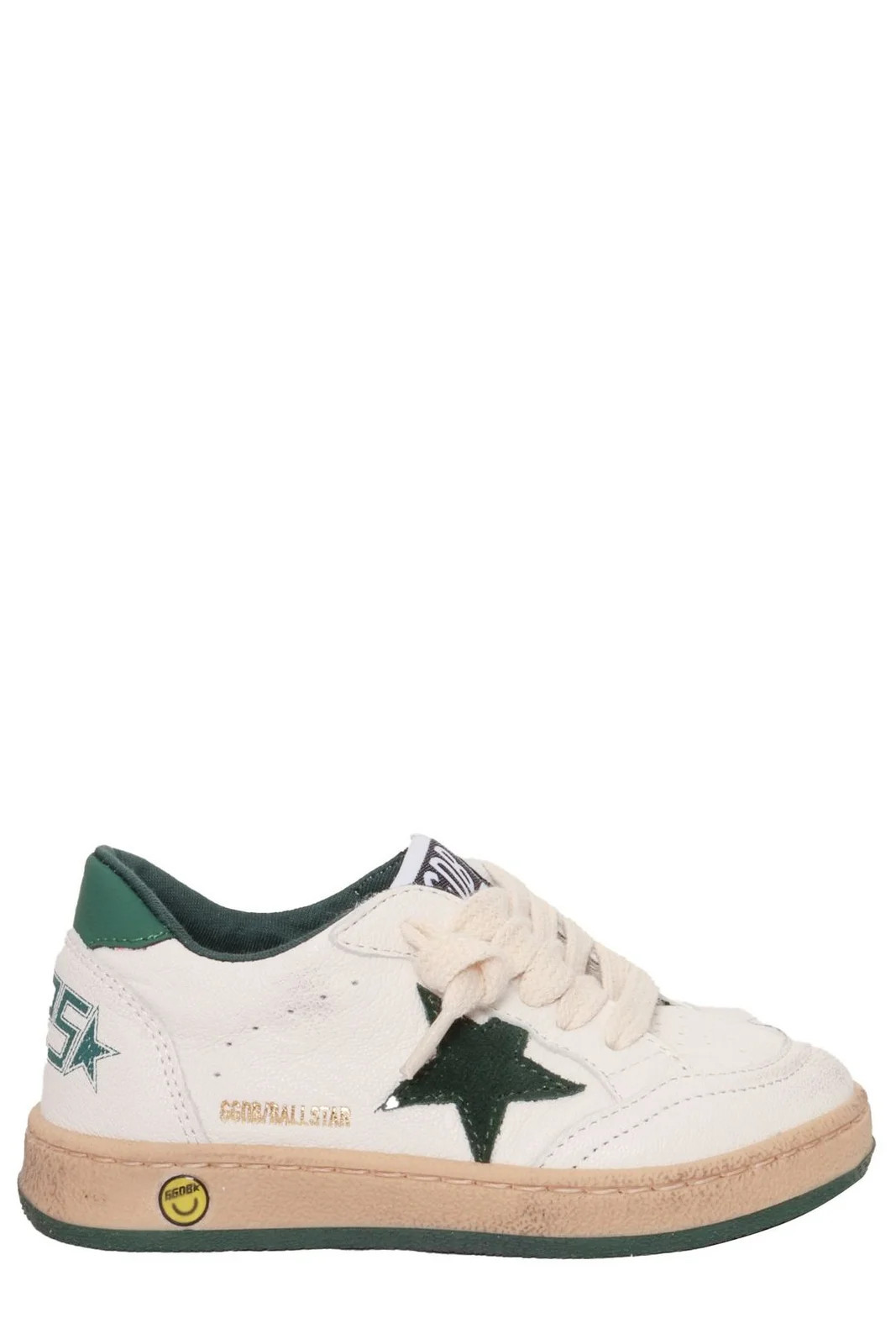 Golden Goose Kids Star Patch Lace-Up Sneakers | Cettire Global