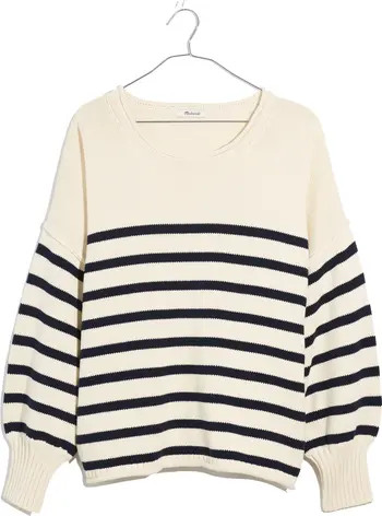 Madewell Conway Stripe Pullover Sweater | Nordstrom | Nordstrom