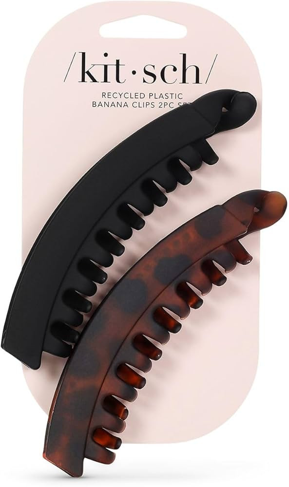 Kitsch Banana Hair Clips for Women - Large Banana Clip for Thick Hair | Cute Hair Clips for Girls... | Amazon (US)