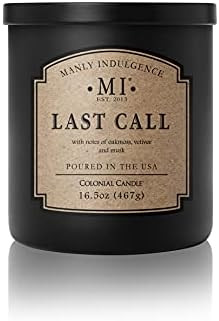 Manly Indulgence Last Call Jar Candle 16.5 oz - Woodsy Vetiver, Oakmoss - Citrus & Spicy Hints - Euc | Amazon (US)