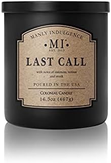 Manly Indulgence Last Call Jar Candle 16.5 oz - Woodsy Vetiver, Oakmoss - Citrus & Spicy Hints - Euc | Amazon (US)
