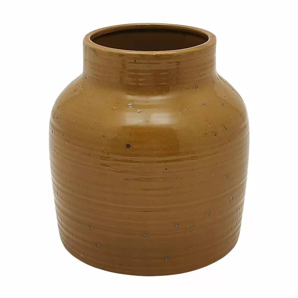 Mustard Textured Large Ceramic Vase Table Decor | Kohl's