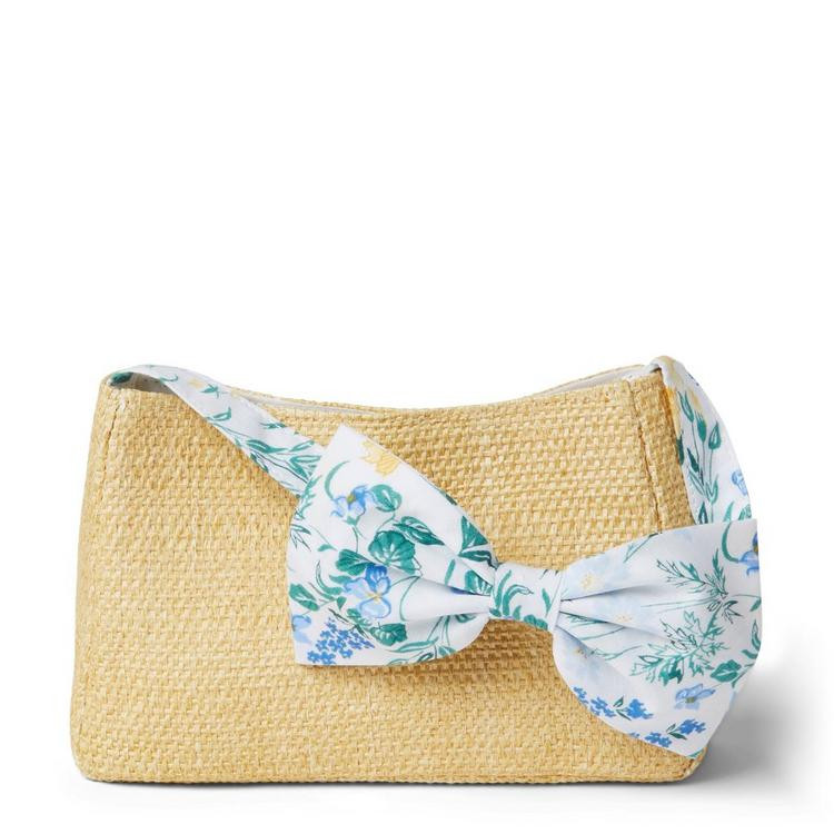 Floral Bow Strap Straw Purse | Janie and Jack