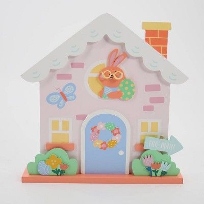 10" Wood Decorative Easter Bunny Garden Shop Figurine - Spritz™ | Target