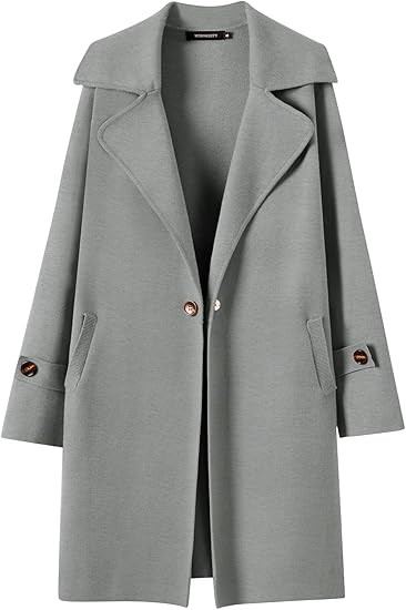 MEROKEETY Women's Long Sleeve Lapel Blazer Coatigan Winter Knit Classy Sweater Jacket Coats | Amazon (US)