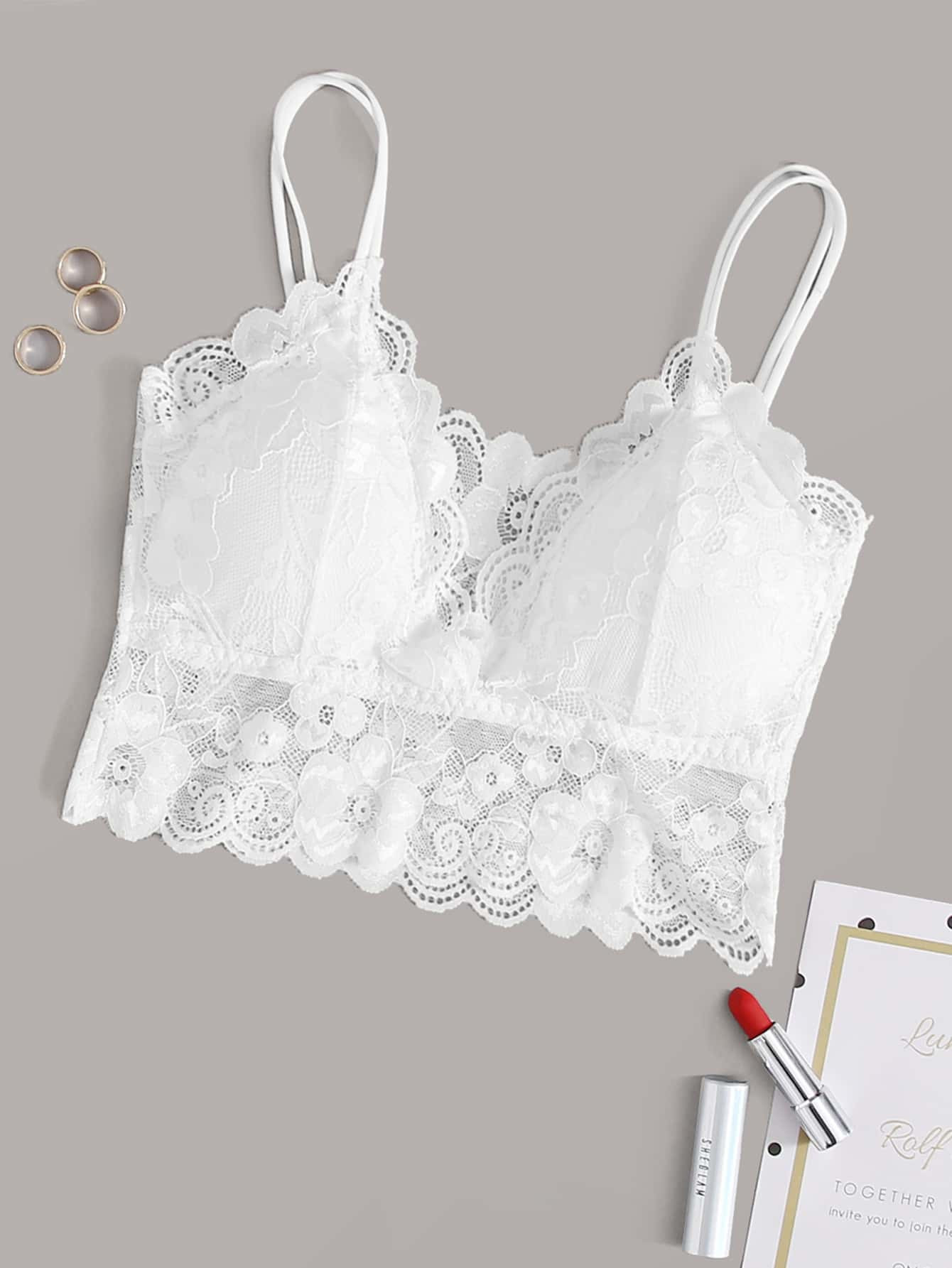 Floral Lace Bralette Lingerie | SHEIN