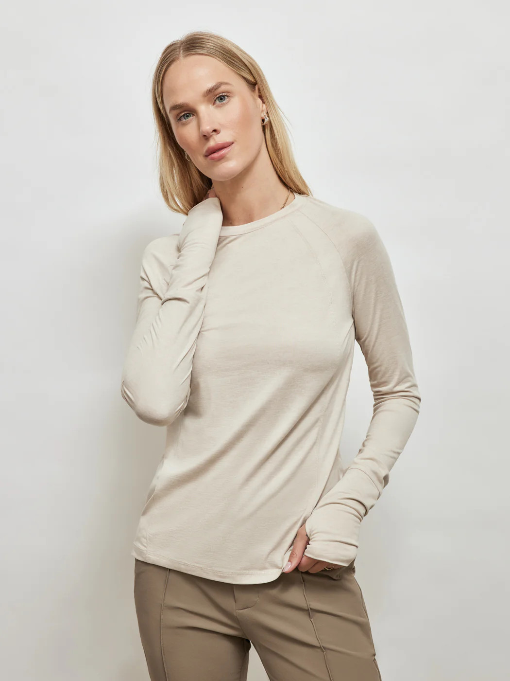 Bradford Active Top - Silver Grey Marl | Carbon38