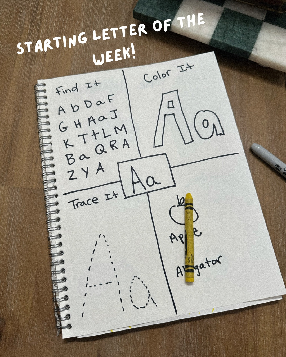 summer learning journal for my 3 year old toddler - working on letter recognition! 


learning journal // toddler learning // name practice // toddler educational // letters // summer learning
