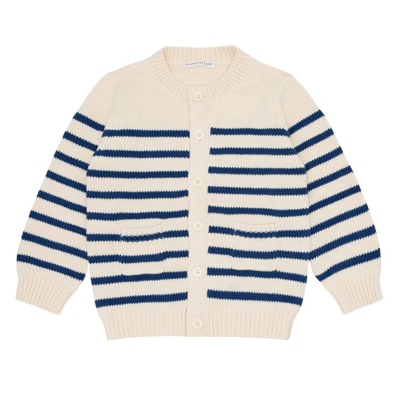 breton stripe knit cardigan | minnow