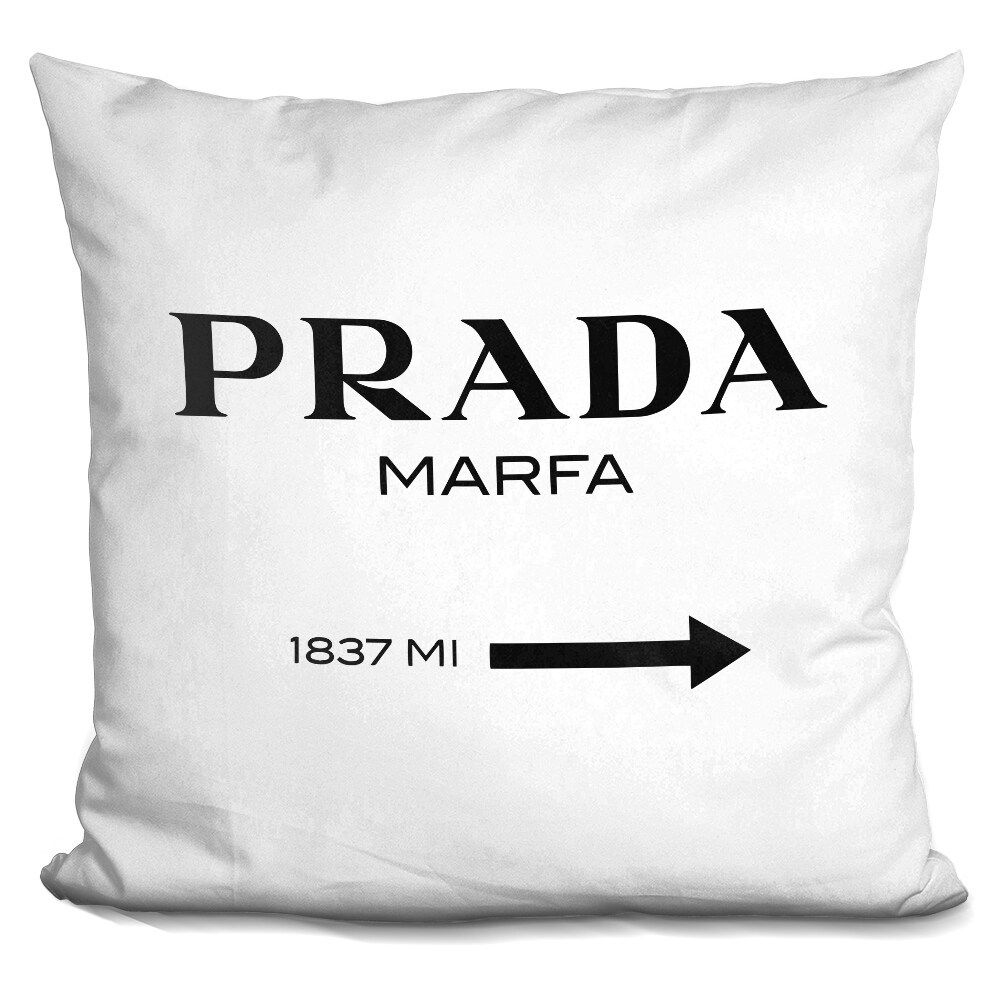 Lilipi Prada Marfa Black Decorative Accent Throw Pillow | Bed Bath & Beyond