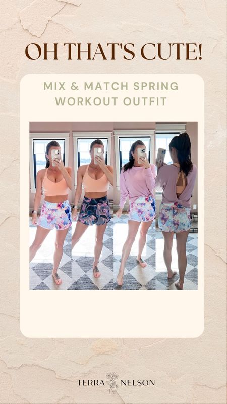 Mix and match these four items! TTS wearing small bottoms - Medium bra - Small sweater. Walmart fashion finds, workout outfit, travel outfit, spring workout gear, running shorts, 

#LTKFind #LTKunder50 #LTKstyletip