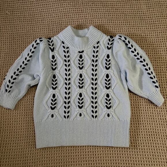 Rails Addy Open-Knit Sweater in Sky Navy Cables Womens XS | Poshmark