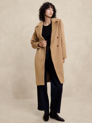 Wool-Blend Timeless Topcoat | Banana Republic Factory | Banana Republic Factory