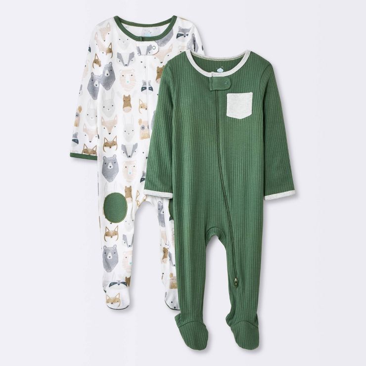 Baby 2pk 'Little Cub' Sleep N' Play - Cloud Island™ Olive Green | Target