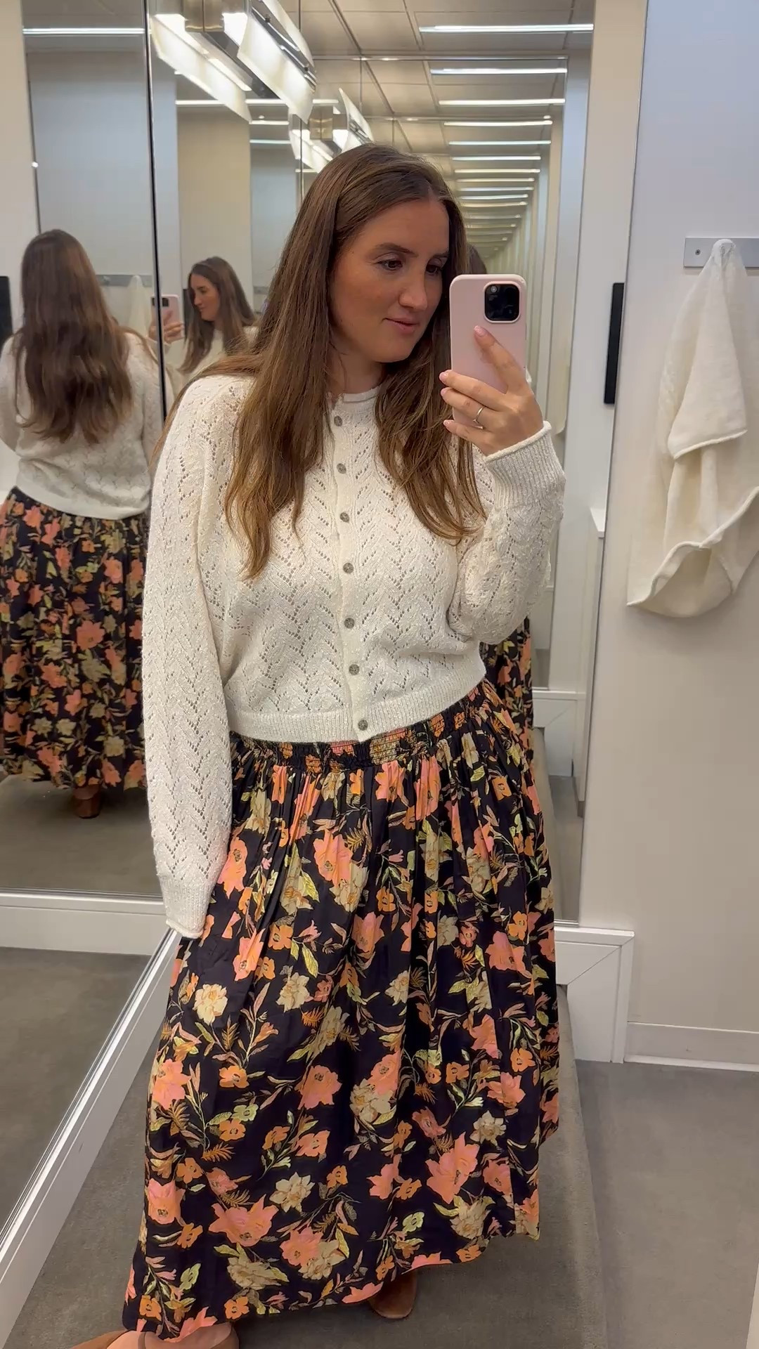 Fall family picture outfit or teacher outfit for Fall!! Floral skirt will be fun to mix and match! Nordstrom Anniversary sale.

#LTKSaleAlert #LTKFamily #LTKWorkwear